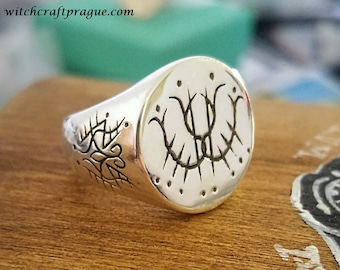 Custom witchcraft magic ring,alchemy amulet,Wicca talisman,magic seal