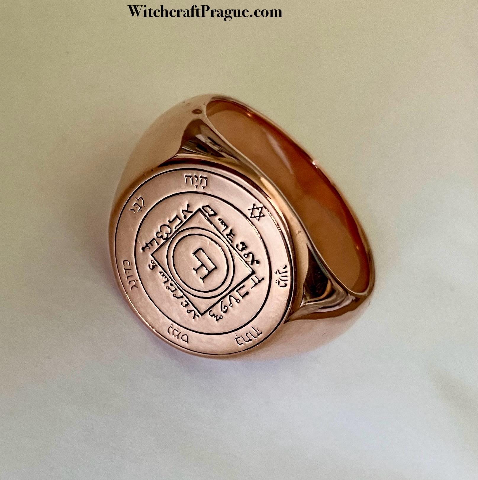 金星の第五のペンタクル銅製リング、愛の護符、ソロモンの鍵のお守り