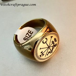 Money amulet ring, wealth talisman, seal of solomon spell