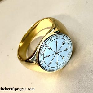 Jupiter Wealth Amulet Ring, Prosperity Talisman, seal of Solomon ring, occult jewelry