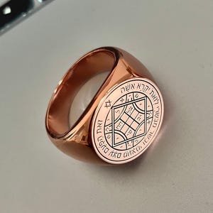 Witchcraft Fourth Pentacle of Venus copper ring