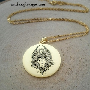 Lilith sigil necklace,beauty amulet,demon seal,handmade necklace