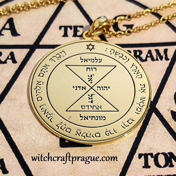 Seal of Solomon third Pentacle of Venus necklace lesser key amulet