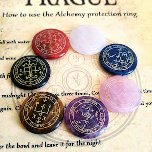 Alchemy Archangels stones sigil witchcraft amulet Wicca talisman