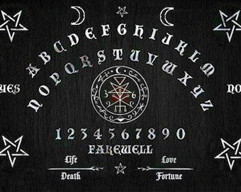 Ouija canvas board Lilith witchcraft invoking demon Goetia