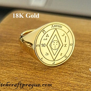 Witchcraft Aurum ring amulet for wealth and money