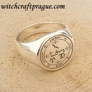 Witchcraft archangel Samael seal ring alchemy amulet