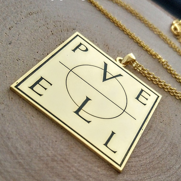 John Dee PELE necklace Enochian talisman