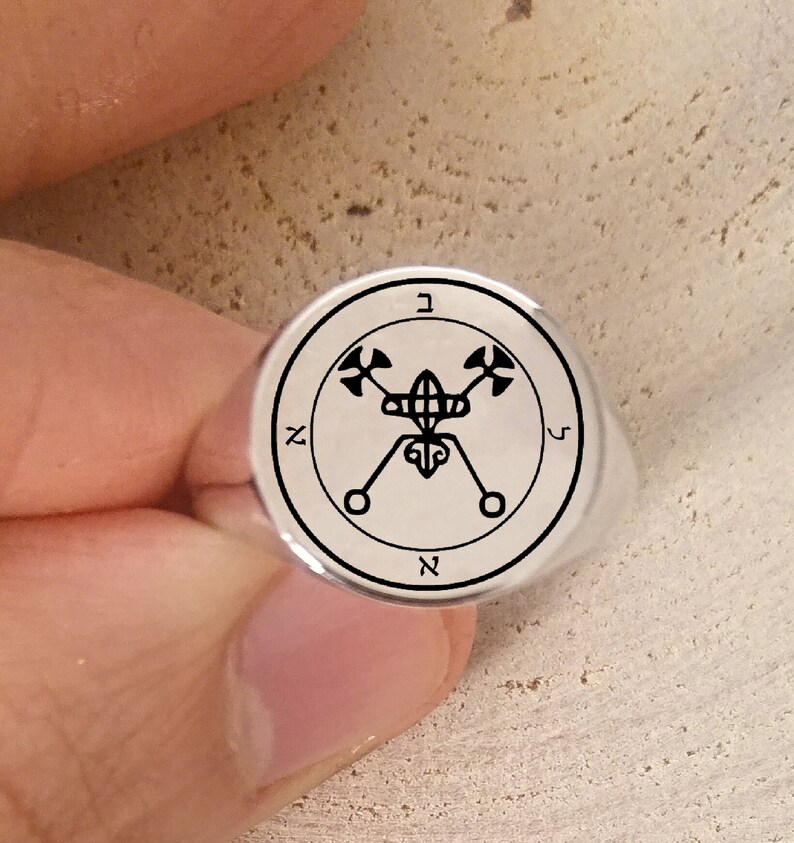 Witchcraft Goetia Bael Sigil Ring Amuletkingsolomon | Etsy