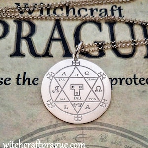 Hexagram of Solomon Goetia seal necklace witchcraft talisman