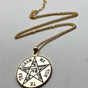 Pentagram of Solomon necklace witchcraft amulet alchemy talisman