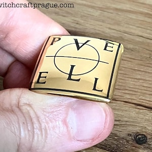 John Dee PELE Ring Enochisches Magieamulett, Hexerei-Talisman für Wunder, okkulter Schmuck