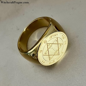 witchcraft Second Pentacle of Mars seal ring Goetia amulet Wicca talisman