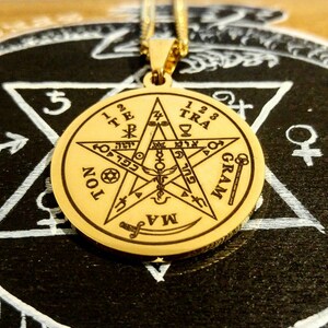 Alchemy Protection Tetragrammaton witchcraft amulet Goetia talisman lesser key image 9