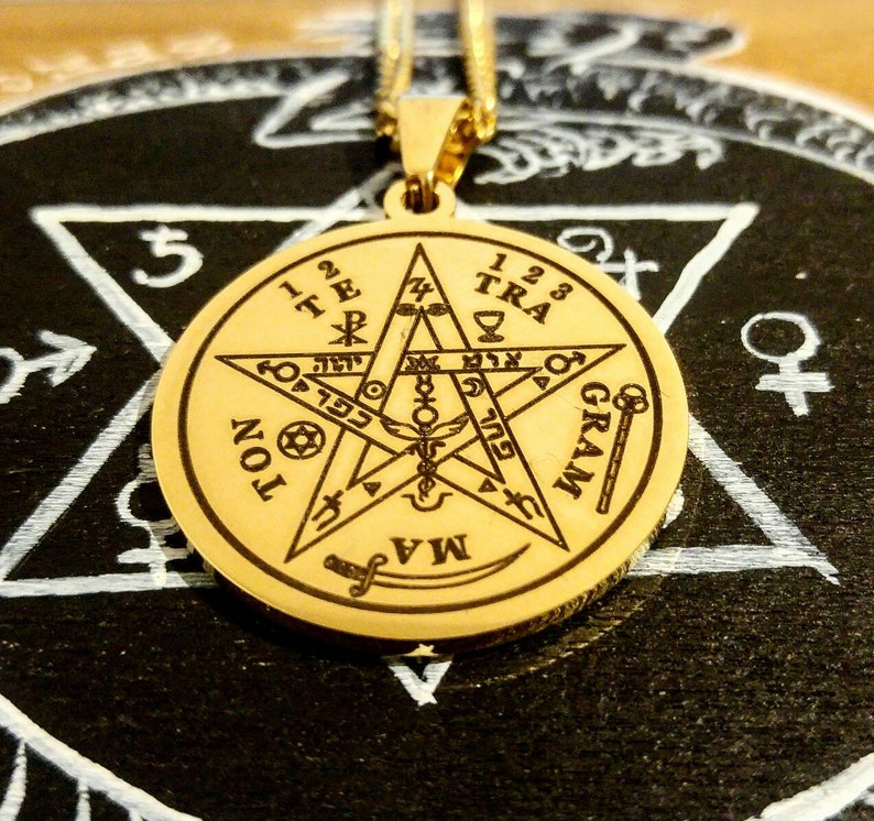 Alchemy Protection Tetragrammaton witchcraft amulet Goetia talisman lesser key image 9