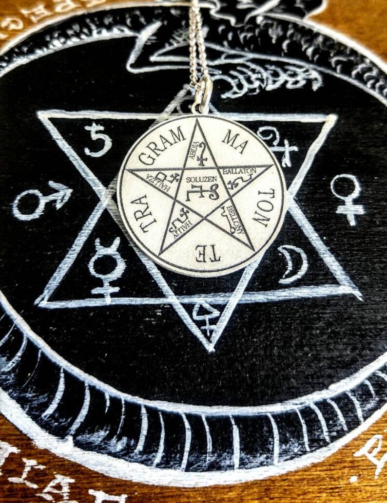 Pentagram of Solomon Necklace Witchcraft Amulet Alchemy - Etsy
