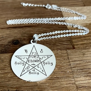 Witchcraft Amulet for protection against evil spirits, grand pentacle of Moses