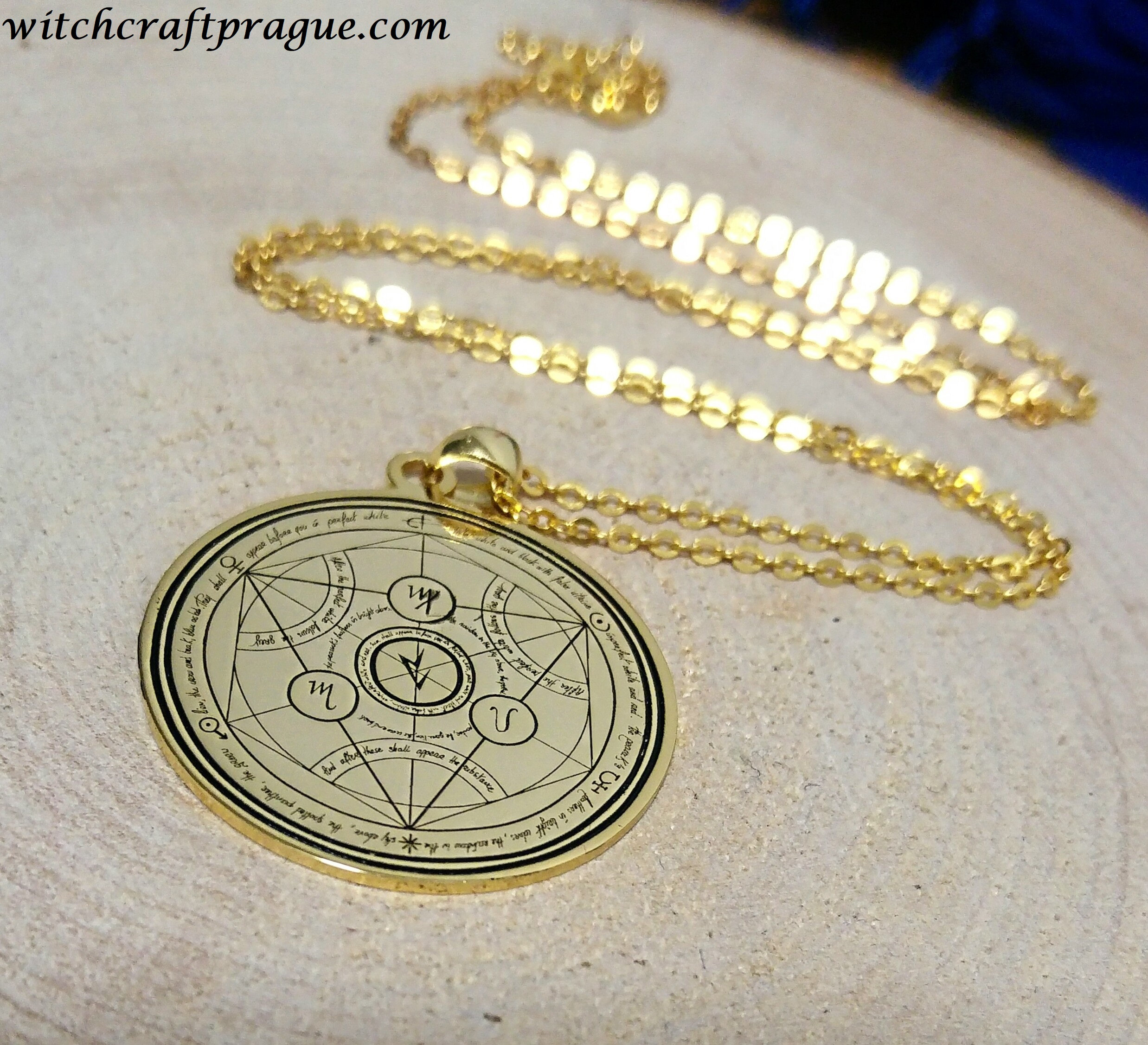 Alchemy Protection Necklace Witchcraft Amulet Wicca Talisman Sigil - Etsy