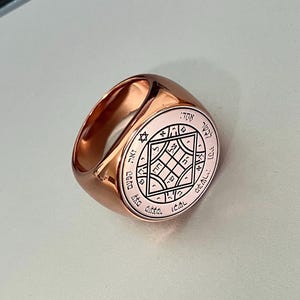 Witchcraft Fourth Pentacle of Venus copper ring