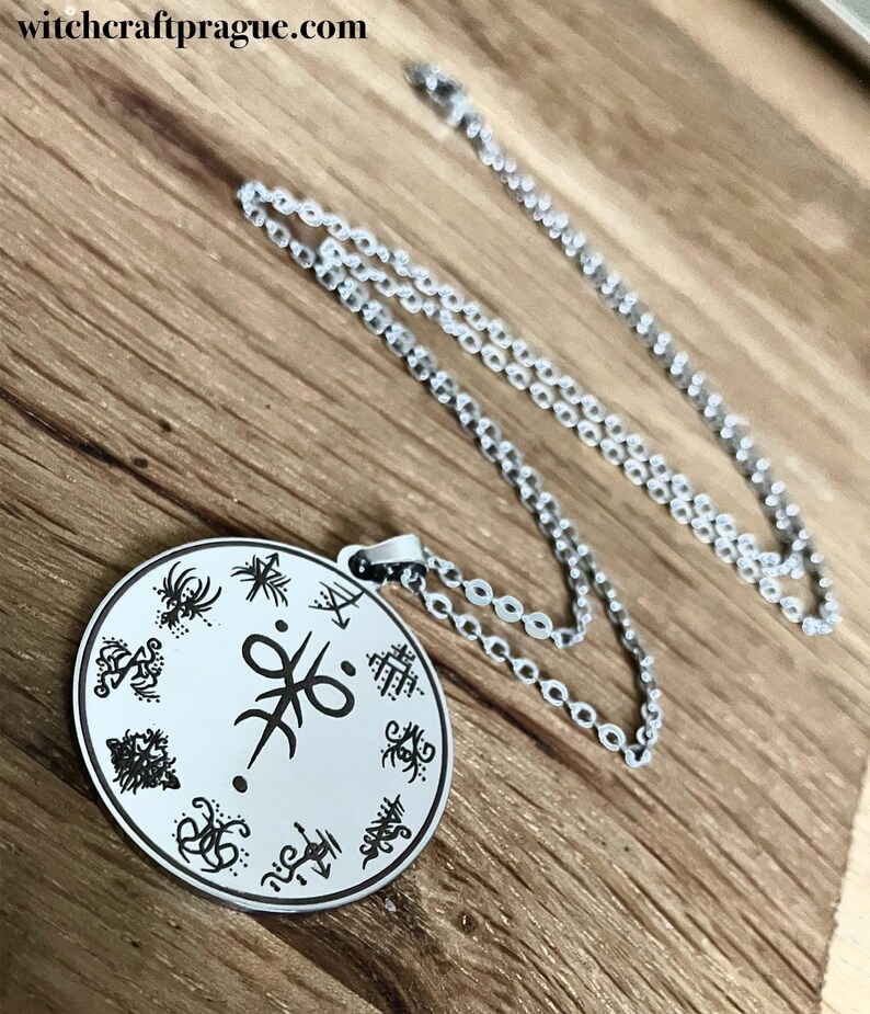 Witchcraft Customized Magic Sigil Necklace Amulet Wicca Talisman - Etsy