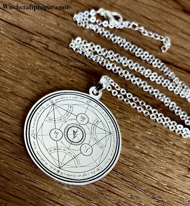 Alchemy Protection Necklace Witchcraft Amulet Wicca Talisman Sigil - Etsy