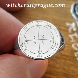 Seal of Solomon ring fourth pentacle of mars Goetia amulet witchcraft talisman