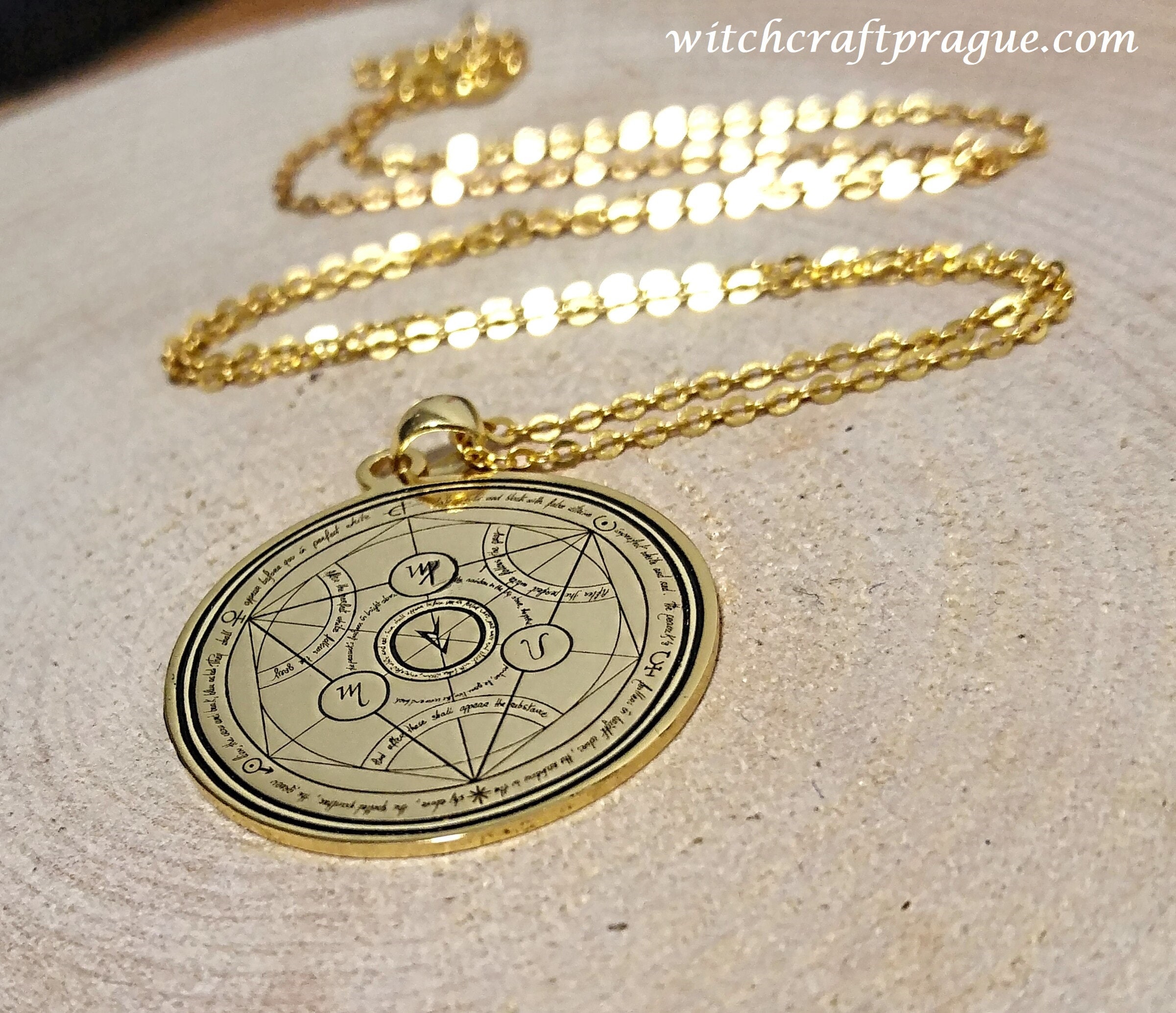 Alchemy Protection Necklace Witchcraft Amulet Wicca Talisman Sigil - Etsy