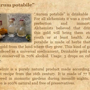 Alchemy Gold Magick Potion Witchcraft Elixir Bottle - Etsy