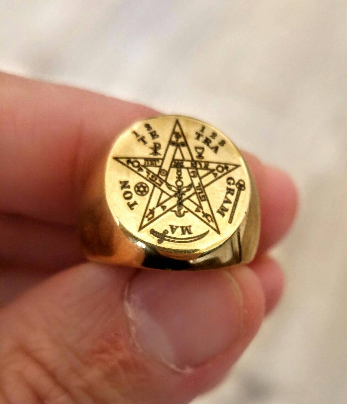 Alchemy Protection Ring Witchcraft Amulet Goetia Wicca - Etsy