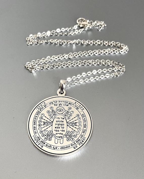 Protection from Evil Necklace, Kabbalah Amulet, Archangel Talisman Pendant