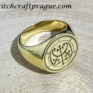 Goetia Hauras sigil ring witchcraft amulet Seal of Solomon talisman