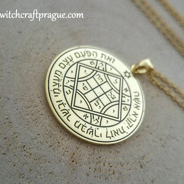 Witchcraft Fourth Pentacle of Venus necklace seal Goetia amulet lesser key talisman
