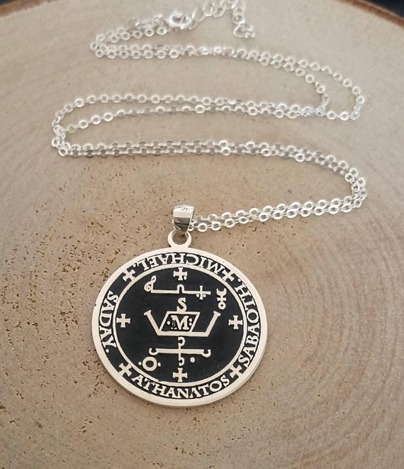 大天使ミカエルのお守りネックレス、保護のための魔術のお守り - Etsy 日本