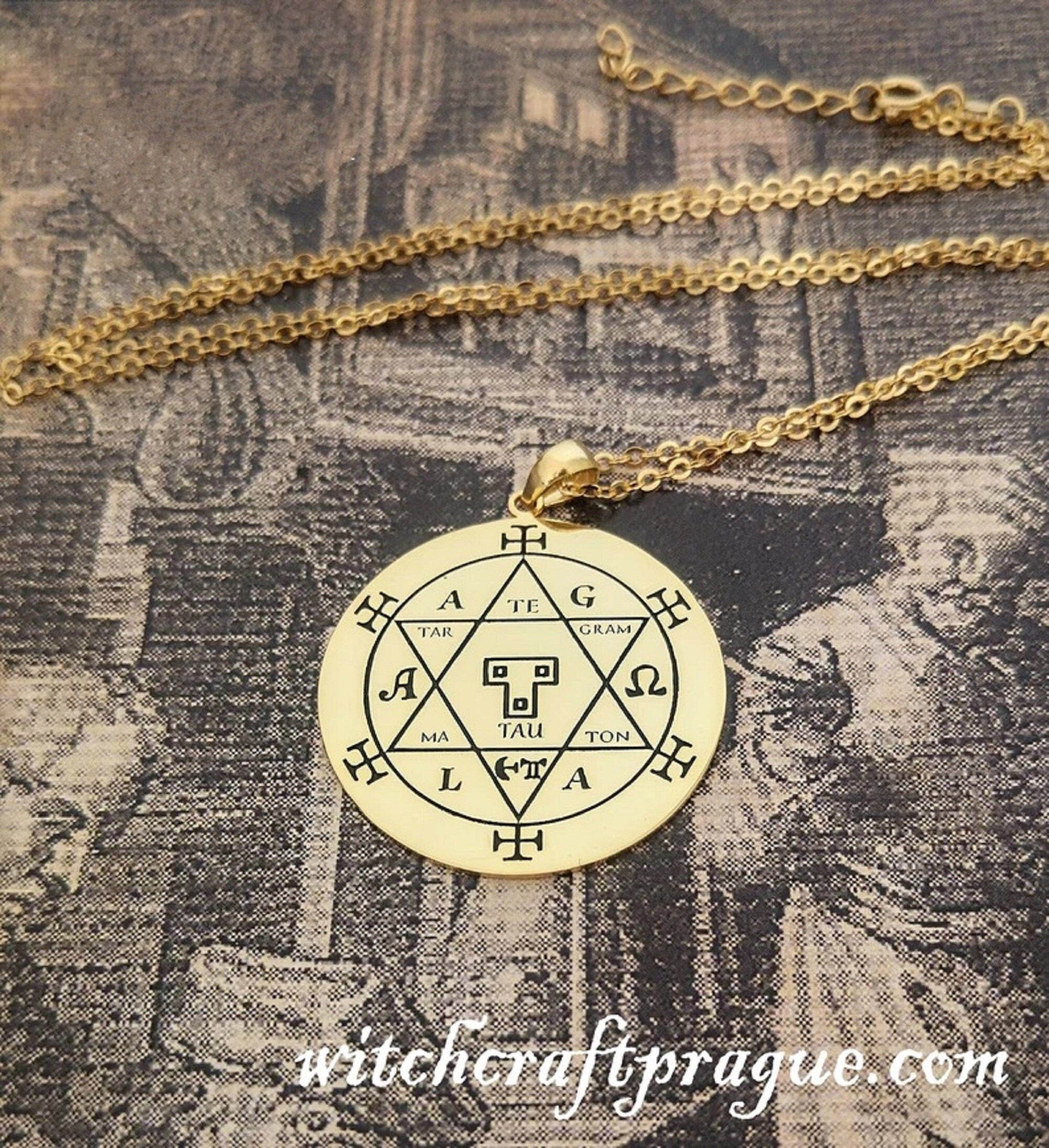 Key Of Solomon Pendant Pewter Alchemy Gothic | eBay