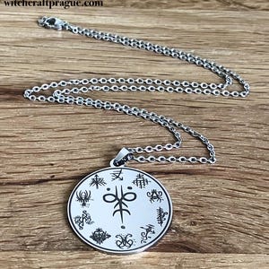 Witchcraft customized magic sigil necklace amulet Wicca talisman