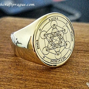 Archangel Metatron sigil ring witchcraft amulet alchemy talisman