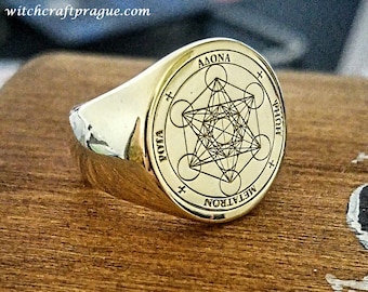 Archangel Metatron sigil ring witchcraft amulet alchemy talisman