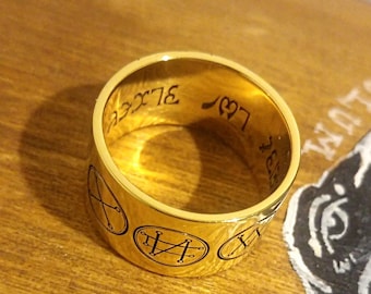 The Seven Archangels ring, Angelic Protection Jewelry, Spiritual Gift, Men&#39;s Women&#39;s Angel Ring