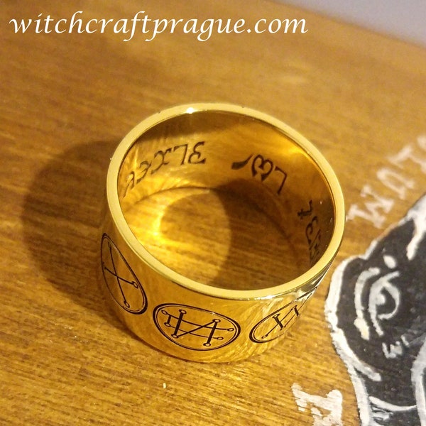 Witchcraft Archangels ring alchemy amulet Wicca talisman