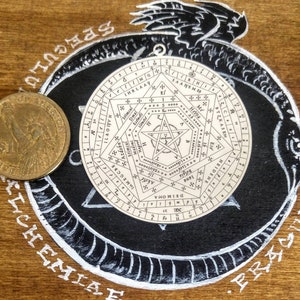 Sigillum Dei Aemeth Halskette Talisman, Enochian Amulett