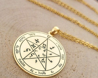 Witchcraft Second Pentacle of Venus necklace seal of Solomon amulet