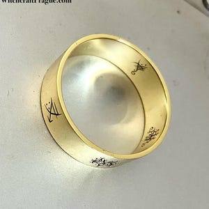 Witchcraft custom seal ring amulet Wicca talisman alchemy magic