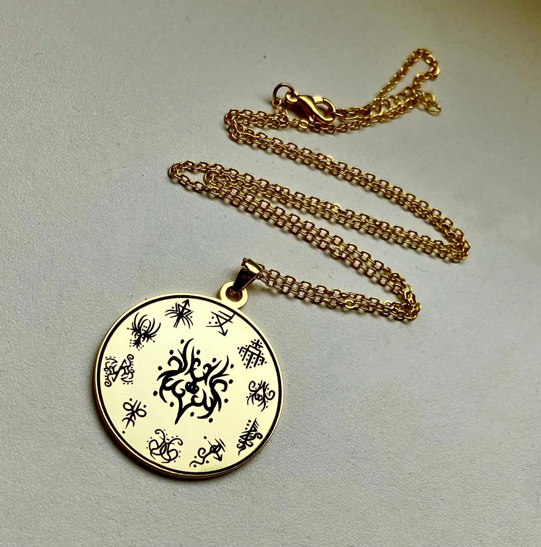 Witchcraft Customized Magic Sigil Necklace Amulet Wicca Talisman - Etsy