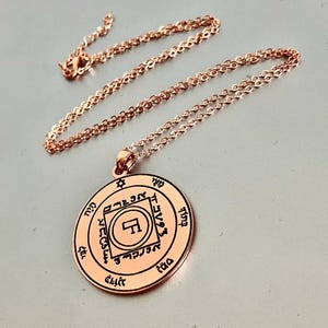 Colar com o Quinto Pentáculo de Vênus, talismã da chave de Salomão, amuleto de amor para bruxaria, joias ocultas