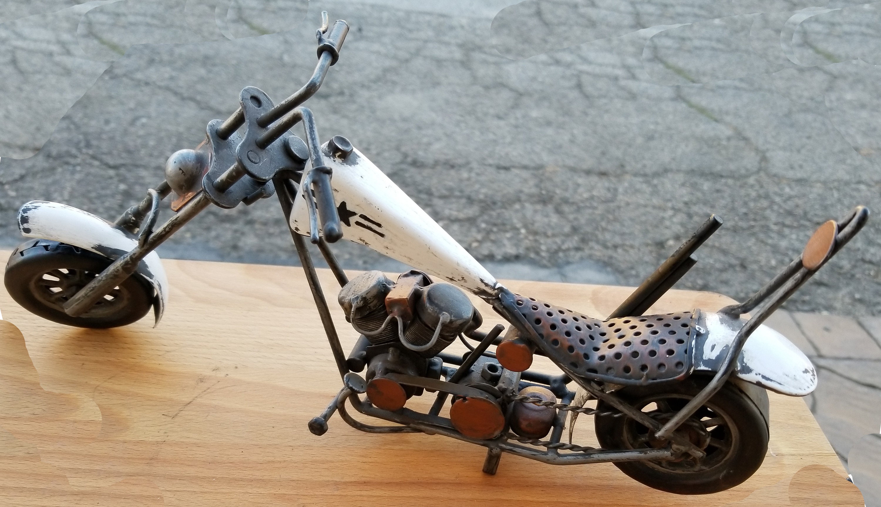 Collectible Easy Rider Model Motorcycle, Model Metal Scuplture, Gift ...
