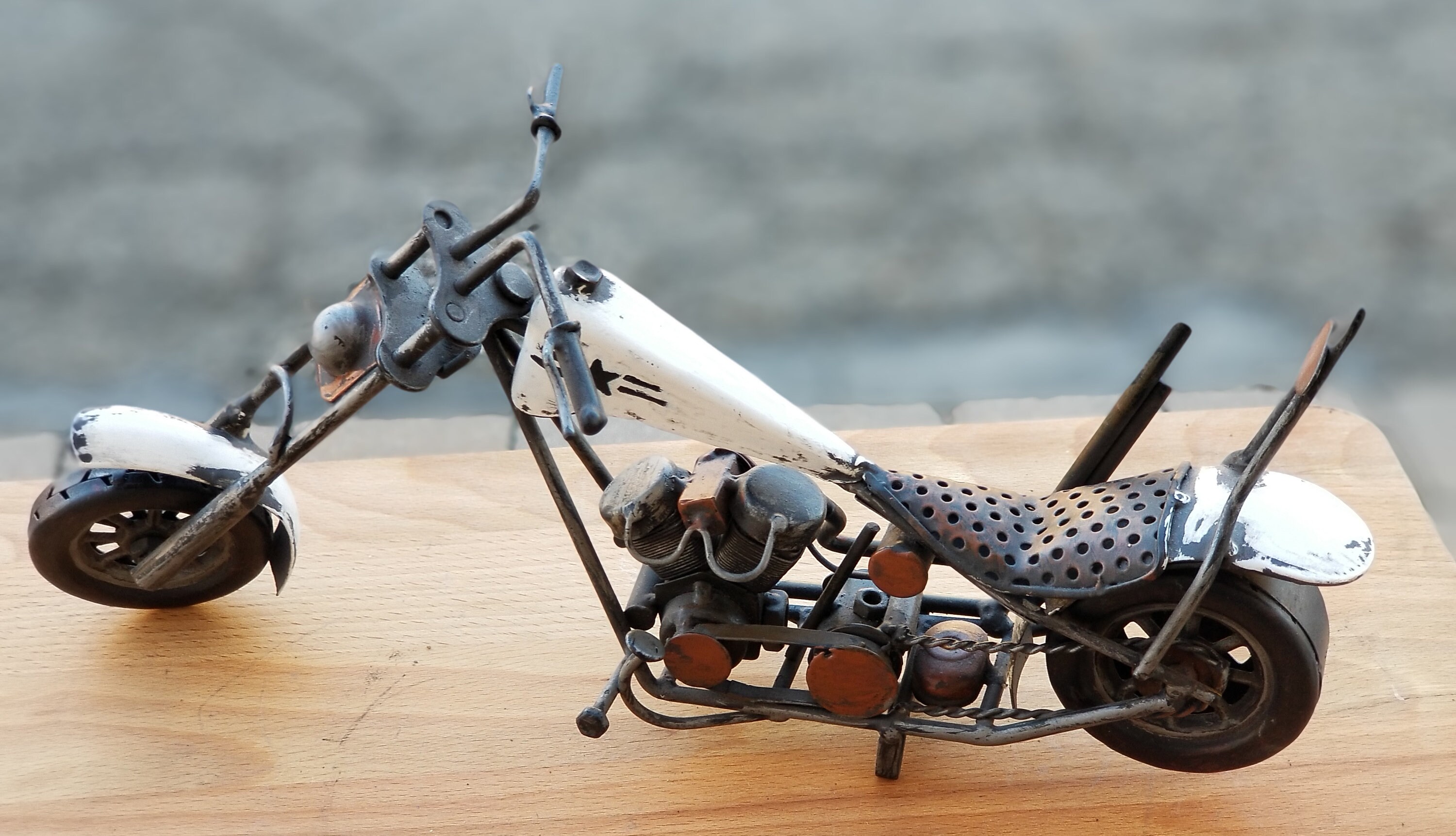 Collectible Easy Rider Model Motorcycle, Model Metal Scuplture, Gift ...