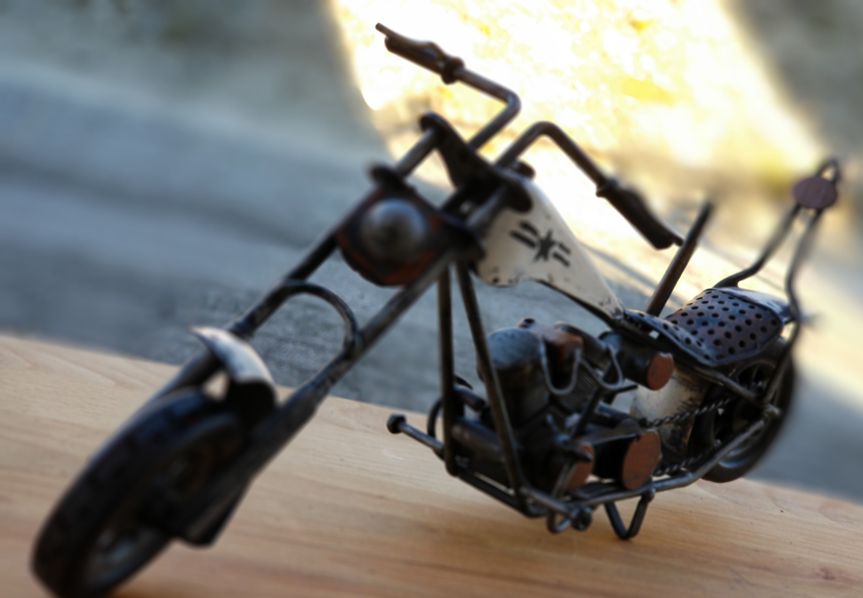 Collectible Easy Rider Model Motorcycle, Model Metal Scuplture, Gift ...