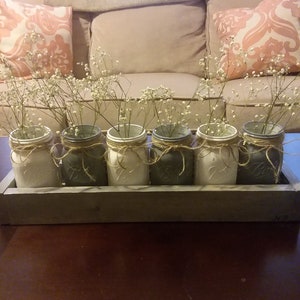 Mason Jar Centerpiece-6 set