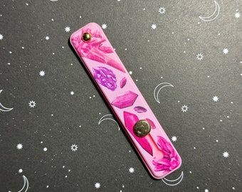 Crystal Band Phone Grip (Pink, Crystals, Gems, Accessories, Witchy, Witchy Vibes)