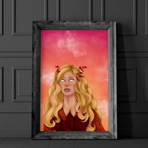 Aurelia: Fall Goddess Cardstock Print - Original Art